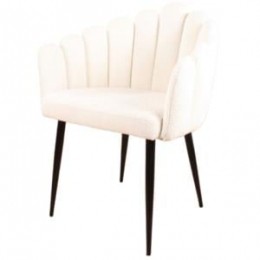 DS4UFlowereetkamerstoelbouclwit