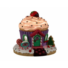 StrawberryBungalow14x16x16cmKersthuisjeLEMAX-Lemax