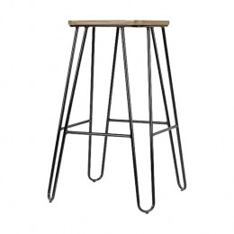 LegendWiremetalenbarkrukzwart-methoutenzitting-65cm