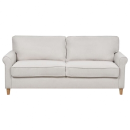 Beliani-RONNEBY-Driezitsbank-Lichtbeige-Polyester