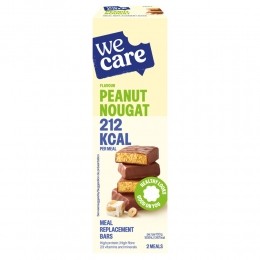 3xWeCareMealReplacementBarsPeanutNougat116gr