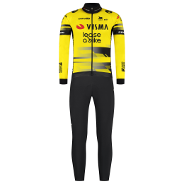 TEAMVISMALEASEABIKE2025Setwinterfietsjacklangekoersbroekset2