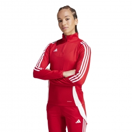 adidasTiro24Trainingstrui14-ZipDamesRoodWit