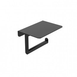 ToiletrolhouderBWSMarkMetPlanchetMatZwart