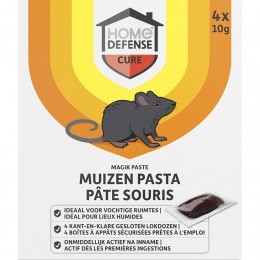 12xHomeDefenseMuizenPastaAlfachloraloseKant-en-KlareLokdoosMagikPaste4stuks