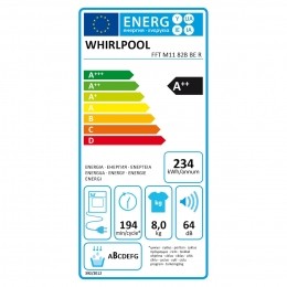 WhirlpoolFFTM1182BBERWarmtepompdrogerWit