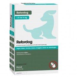 TickOffRefordogSpot-on40mg15kgtot4kg3stuks