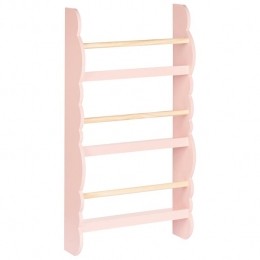 Beliani-RIGOLET-Wandboekenplank-Pastelroze-MDF
