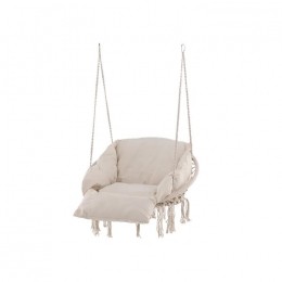 NestoutdoorLeahkatoenentuinhangstoelbeige-metzitkussen