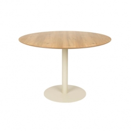 HousecraftLivingStevenEetkamertafelRondBeige
