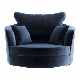 NADUVICollectionVendmeDraaibareFauteuil-Velvet-PetrolBlauw