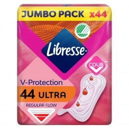 8xLibresseUltraRegularMaandverbandJumboPack44stuks