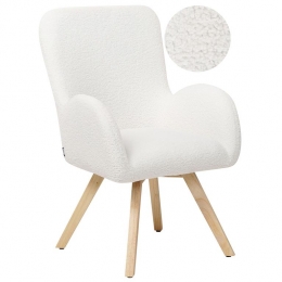 Beliani-BJARN-Fauteuil-Wit-Boucl
