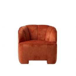 Sissy-BoyOranjevelvetfauteuil