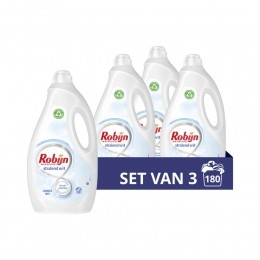 3xRobijnVloeibaarWasmiddelStralendWit60Wasbeurten3liter