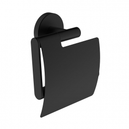 ToiletrolhouderWiesbadenAlonzoMetKlepMatZwart
