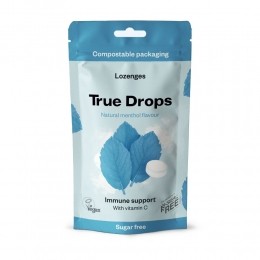 9xTrueGumTrueDropsKeelpastillesMenthol70gr