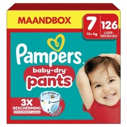 PampersBabyDryLuierbroekjesMaat715kg126stuks