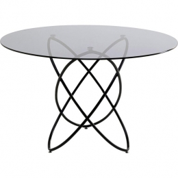 EettafelMolekular120cmzwartKareDesign