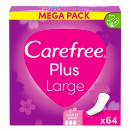 3xCarefreePlusLarge64stuks