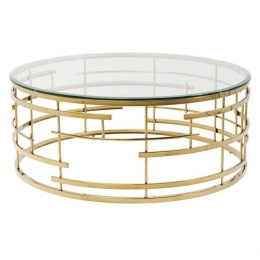 KareDesignJupiterSalontafel-GlasGoudkleurigMetaal