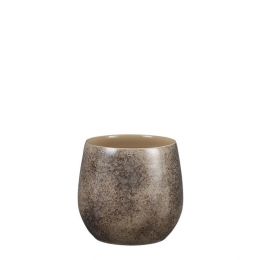 MicaDecorationsOliverBloempot-H22x24cm-Terracotta-Bruin