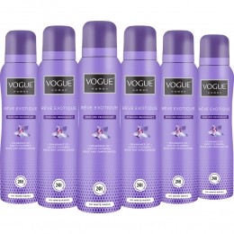 6xVogueReveExotiqueParfumDeodorant150ml