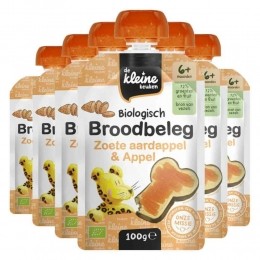 6xdeKleineKeukenBioBroodbelegZoeteAardappelAppel100gr