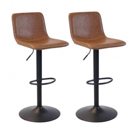 Bronx71IndustrileBarkrukTexasleercognac60-76cm-draaibaar-