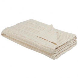 Beliani-ANAMUR-Plaid-Lichtbeige-110x180cm-Katoen