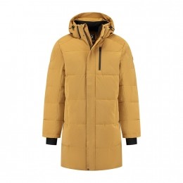 TravelinaposMen-Pufferjacketlong-Mosterd-MaatL