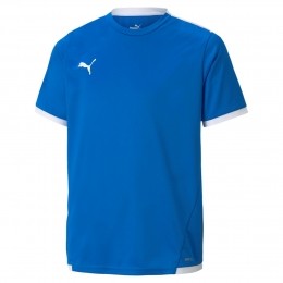 PUMAteamLIGAVoetbalshirtKidsBlauwWit