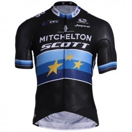 MITCHELTON-SCOTTEuropeeskampioen2019fietsshirtPrometkortemouwenvoor