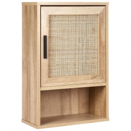 Beliani-ROSELL-Badkamerwandkast-Lichthout-40x60cm-Vezelplaat