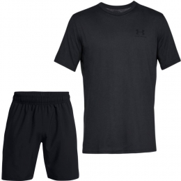UnderArmourSportstyleTechWordmarkZomersetZwartWit
