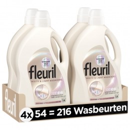 4xFleurilWhiteLightWasmiddel54wasbeurten2430liter
