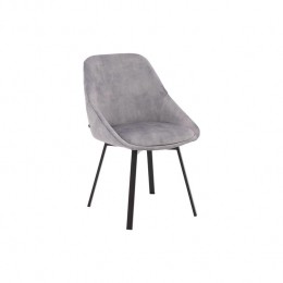 GoossensEetkamerstoelRomee-Fluweelmetarmleuning