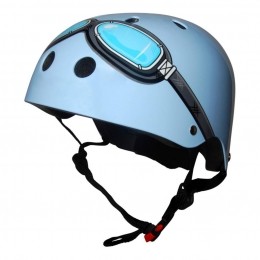 KinderFietshelmBlueGoggleMedium53-58cm