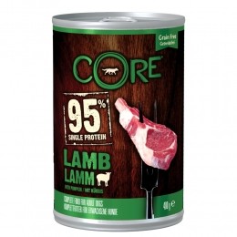 6xWellnessCoreHondenvoerBlikLam-Pompoen400gr