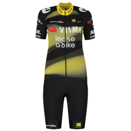 TEAMVISMALEASEABIKETDF-EditionDamessetfietsshirtfietsbroekdames
