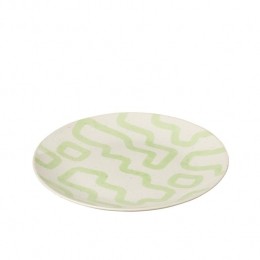 J-LinebordPattern-porselein-groen-large-4stuks