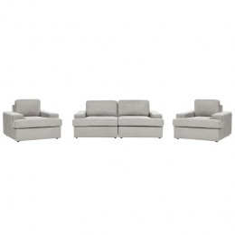 Beliani-ALLA-Bankenset5-zits-Lichtgrijs-Polyester