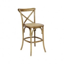 sweeek-Tabouretdebarbistrotvintageenboisde65cm