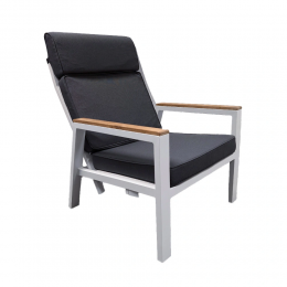 StefanoRelaxTuinstoelVerstelbaarTeakWitTrestino-Trestino