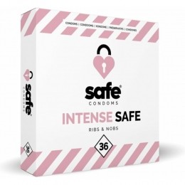 SafeCondoomsRibbelsenNoppen36stuks