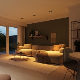 Setvan3FresnoDubbeleInbouwspots-Rechthoek-2xGU10-2700KWarmwit-10Watt800lumen-Kantelbaar-IP20stofdicht-Zwart-Metkabelconne