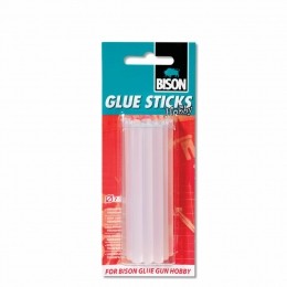 BisonGlueSticksHobbyTransparantLijm12stuks