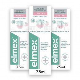 3xElmexTandpastaSensitiveProfessionalGumCare75ml