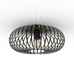 Cosmos-LEDPlafondlamp-Dimbaar-E27Fitting-Zwart