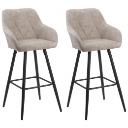 Beliani-DARIEN-Barkruksetvan2-Beige-Polyester